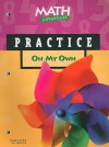 Math Advantage on My Own Practice Workbook, Grade K - Harcourt Brace