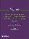 "Venga, venga de' sommi eroi", No. 11 from "Ascanio in Alba", Act 1, K111 (Full Score) - Wolfgang Amadeus Mozart