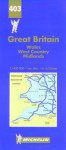 Carte Routiere Et Touristique Michelin: Index of Places: 1/400 000-1 In:6.30 Miles = Grande Bretagne: Repertoire Des Localites - Michelin Travel Publications