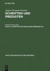 Schriften Zur Biblischen Hermeneutik I - August Hermann Francke, Christian Soboth, Udo Strater