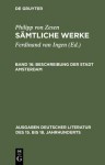 Philipp Von Zesen Samtliche Werke (Ausgaben Deutscher Literatur Des, 28) (German Edition) - Ferdinand van Ingen