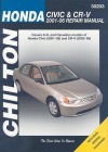 Honda Civic & CR-V, 2001-2006 (Chilton's Total Car Care Repair Manuals) - Robert Maddox