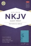 NKJV Giant Print Reference Bible, Teal LeatherTouch Indexed - Holman Bible Publisher