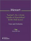 "Laetari", No. 4 from "Apollo et Hyacinthus" (K38) (Full Score) - Wolfgang Amadeus Mozart