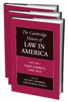 The Cambridge History of Law in America 3 Volume Set - Michael Grossberg, Christopher Tomlins