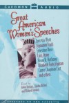 Great American Women's Speeches: Great American Women's Speeches - Sharon Donovan, Various