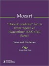 "Discede crudelis!", No. 6 from "Apollo et Hyacinthus" (K38) (Full Score) - Wolfgang Amadeus Mozart