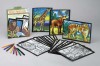 Wild Animals Stained Glass Coloring Kit - Dover Publications Inc.