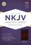 NKJV Large Print Compact Reference Bible, Saddle Brown LeatherTouch - Holman Bible Publisher