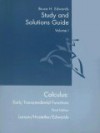 Calculus: Early Transcendental Functions Study and Solutions Guide: Volume I: Chapters P-9 and Appendix a - Bruce H. Edwards, R. Larson, Robert P. Hostetler