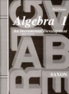 Algebra 1: Home School Tests - John H. Saxon Jr.