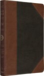 ESV Premium Thinline Bible (TruTone, Tan/Forest, Portfolio Design) - Crossway Bibles