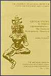 Critical Studies in Indian Grammarians I: The Theory of Homogeneity [Savarnya] - Madhav Deshpande, John K. Whitmore, Kenneth R. Hall