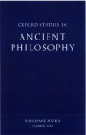 Oxford Studies in Ancient Philosophy: Volume XVIII - David Sedley