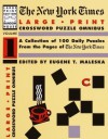 The New York Times Large Type Crossword Puzzle Omnibus, Volume I - Eugene Maleska