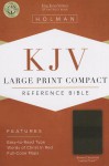 KJV Large Print Compact Reference Bible, Brown/Chocolate LeatherTouch - Holman Bible Publisher