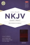 NKJV Giant Print Reference Bible, Saddle Brown LeatherTouch - Holman Bible Publisher