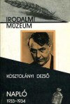 Napló 1933-1934 - Dezső Kosztolányi