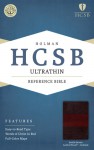 HCSB Ultrathin Reference Bible, Saddle Brown LeatherTouch Indexed - Holman Bible Publisher