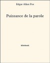 Puissance de la parole - Edgar Allan Poe