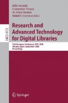 Research and Advanced Technology for Digital Libraries: 10th European Conference, Ecdl 2006 Alicante, Spain, September 2006 Proceedings - Julio Gonzalo, Constantino Thanos, M. Felisa Verdejo, Rafael C. Carrasco