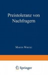 Preistoleranz Von Nachfragern - Martin Wricke