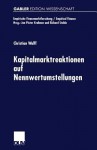 Kapitalmarktreaktionen Auf Nennwertumstellungen - Christian Wulff