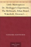 Little Masterpieces Dr. Heidegger's Experiment, The Birthmark, Ethan Brand, Wakefield, Drowne's Wooden Image, The Ambitious Guest, The Great Stone F - Bliss Perry, Nathaniel Hawthorne