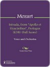 Intrada, from "Apollo et Hyacinthus", Prologus (K38) (Full Score) - Wolfgang Amadeus Mozart