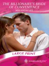 The Billionaire's Bride Of Convenience (Romance Large Print) - Miranda Lee