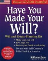 Have You Made Your Will?: Will and Estate-Planning Kit [With CDROM] - Self-Counsel Press, Self Counsel