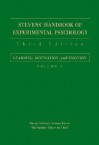 Stevens' Handbook of Experimental Psychology, Learning, Motivation, and Emotion - Hal Pashler, Randy Gallistel