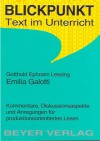 Gotthold Ephraim Lessing Emilia Galotti - Wilhelm Große