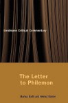 The Letter to Philemon - Markus Barth, Helmut Blanke