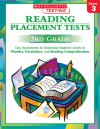 Reading Placement Tests: Third Grade: Easy Assessments to Determine Students' Levels in Phonics, Vocabulary, and Reading Comprehension - Terry Cooper