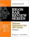 Multistate Perfomance Test (Mpt) Review: 2008-2009 Edition - Steven L. Emanuel, Jim Rigos