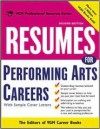 Resumes for Performing Arts Careers - VGM Career Books