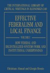 Effective Federalism and Local Finance - Ehtisham Ahmad, Giorgio Brosio