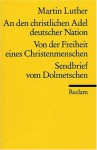 An Den Christlichen Adel Deutscher Natio - Martin Luther