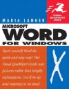 Microsoft Office Word 2003 for Windows: Visual QuickStart Guide - Maria Langer