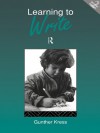 Learning to Write - Gunther Kress