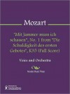 "Mit Jammer muss ich schauen", No. 1 from "Die Schuldigkeit des ersten Gebotes", K35 (Full Score) - Wolfgang Amadeus Mozart