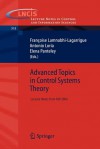 Advanced Topics in Control Systems Theory - Fran Oise Lamnabhi-Lagarrigue, Antonio Lor a., Elena Panteley