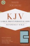 KJV Large Print Personal Size Reference Bible, Brown/Blue LeatherTouch with Magnetic Flap - Holman Bible Publisher