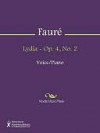 Lydia - Op. 4, No. 2 - Gabriel Faure