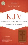 KJV Large Print Personal Size Reference Bible, Brown LeatherTouch - Holman Bible Publisher