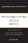 The Last Night at the Ritz (Advance Reader's Copy) - Elizabeth Savage