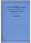 Papers Given On The Occasion Of The Dedication Of The Last Supper (After Leonardo), Magdalen College Oxford, 10 March 1993 - Ernst Hans Josef Gombrich