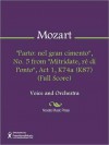 "Parto nel gran cimento", No. 5 from "Mitridate, re di Ponto", Act 1, K74a (K87) (full score) - Wolfgang Amadeus Mozart