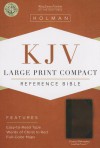 KJV Large Print Compact Reference Bible, Classic Mahogany LeatherTouch - Holman Bible Publisher